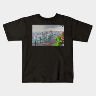 Singapore SkyPark in Rain Kids T-Shirt